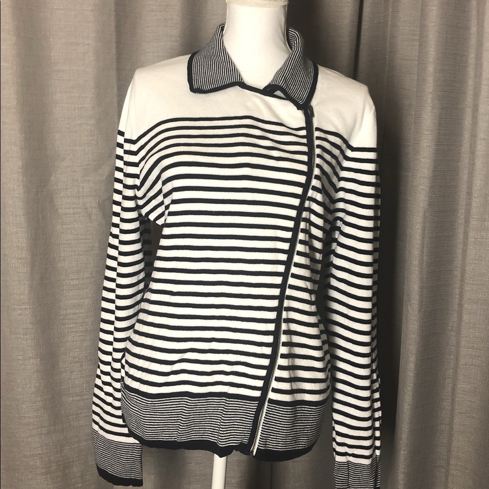 Foxcroft Striped Sweater XL